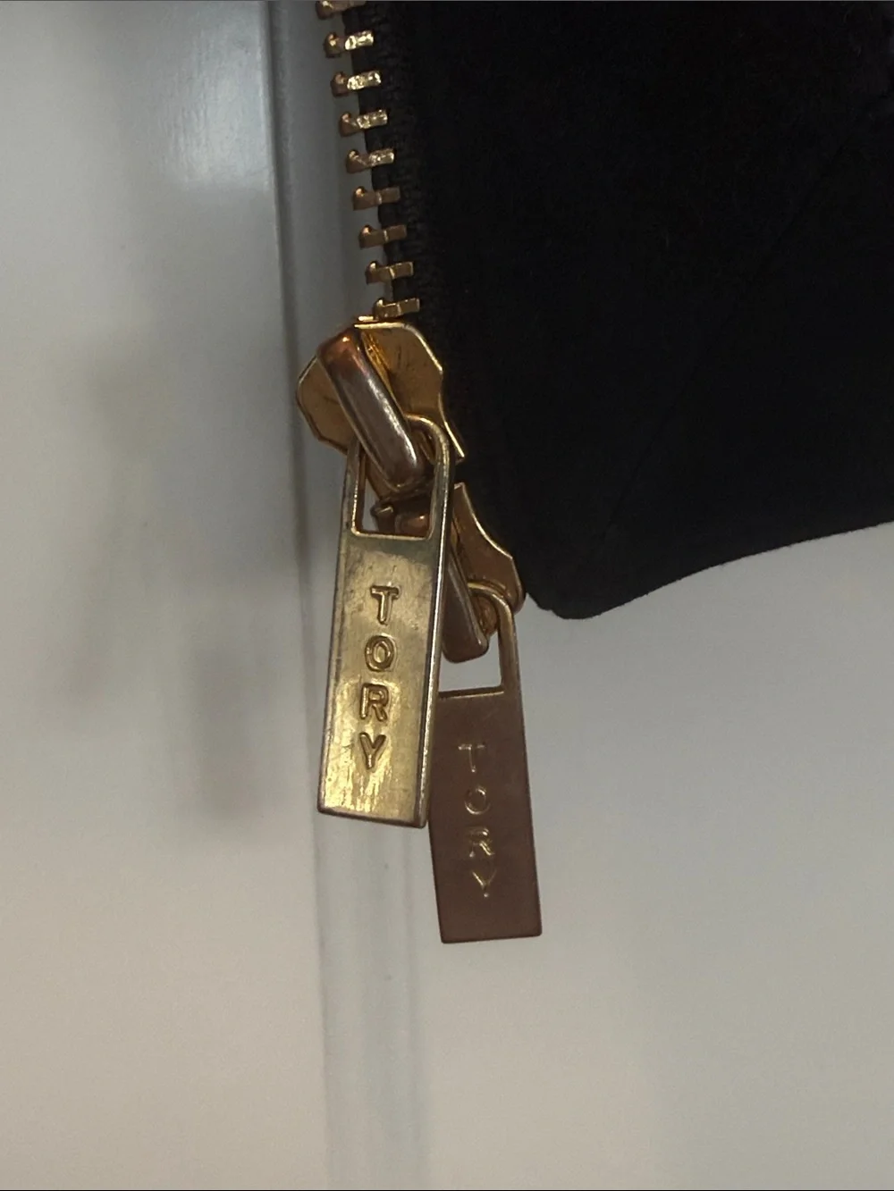 Tory Burch Black Quilted Leather Jacket with Gold Hardware - Picture 3 of 6